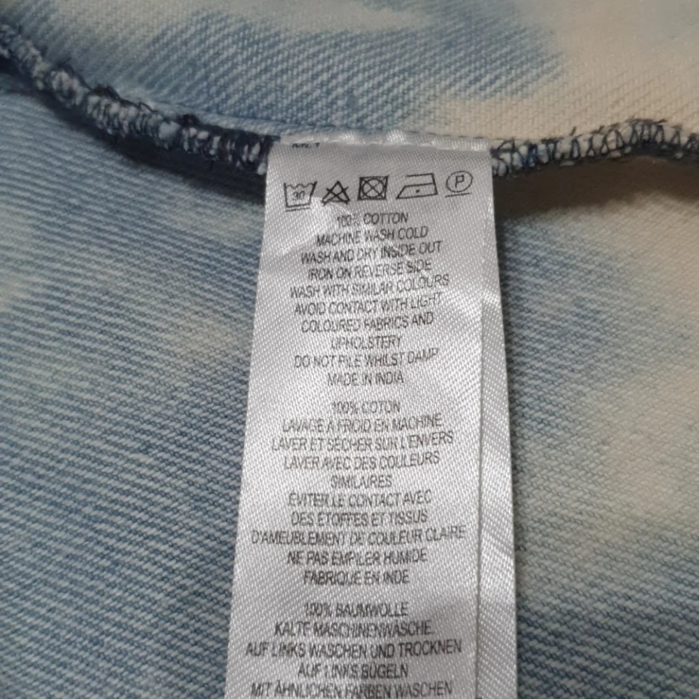French Connection Indigo Marble Denim Cotton Dress - Picture 5 of 7